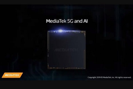 联发科暗示其首款5G+AI芯片将于5月份正式发布：微博附上GIF宣传图