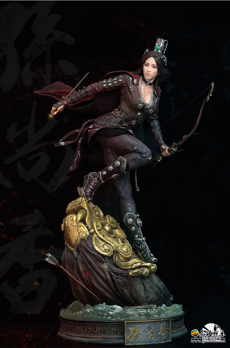 三国武将系列四分之一比例孙尚香雕像“江东之虎”孙坚之女：英姿飒爽