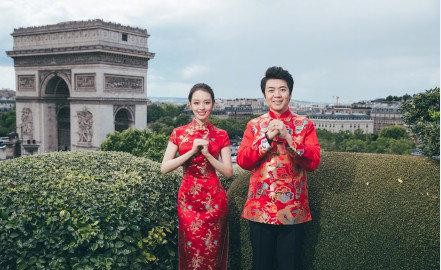 郎朗晒出九宫格婚纱照宣布结婚喜讯：老婆吉娜·爱丽丝是德韩混血才女