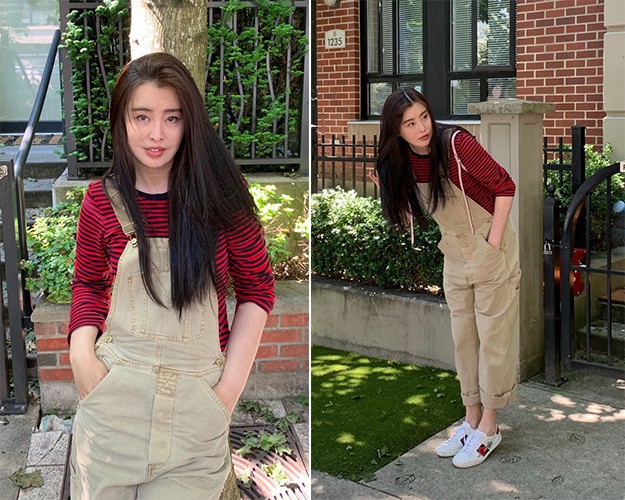 王祖贤近照曝光：52岁王祖贤状态不错，笑眼红唇，皮肤白嫩，身材匀称