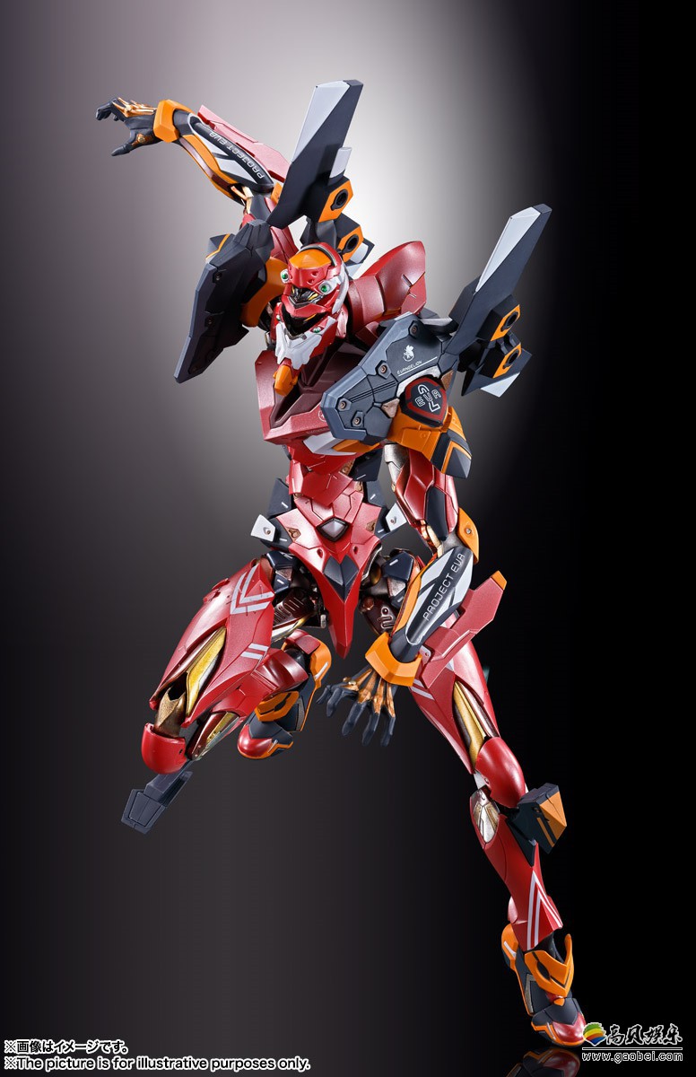 万代官方公开mb系列《eva》2号机模型详情图片:展示各种细节造型