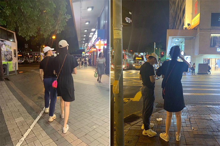 网友偶遇奚梦瑶和何猷君逛街：还有网友在香港餐厅见到了奚梦瑶跟何猷君
