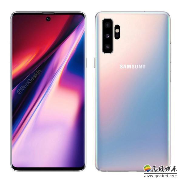 三星Galaxy Note10系列新机带壳渲染图曝光：不见3.5mm耳机孔踪影