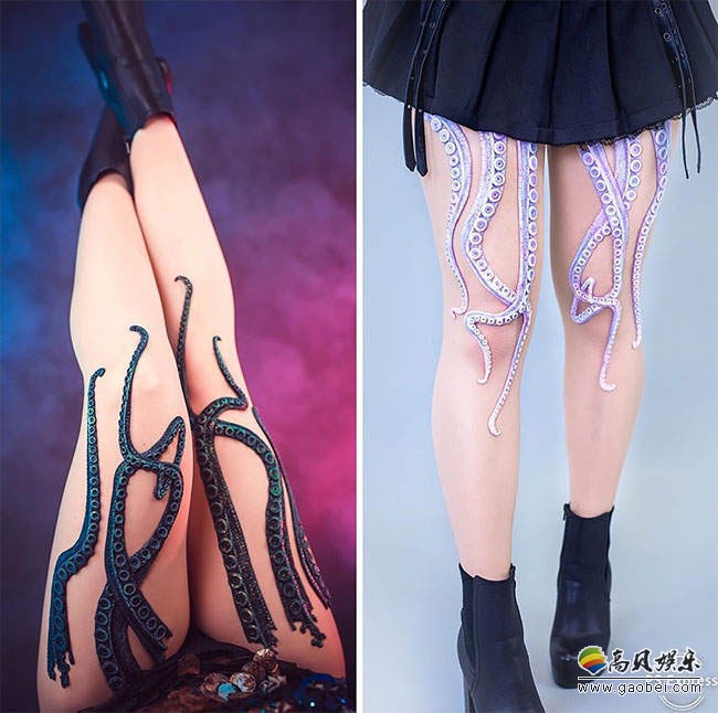 德国设计师开发设计而成「章鱼脚触手丝袜」一开始也是为了女朋友而设计