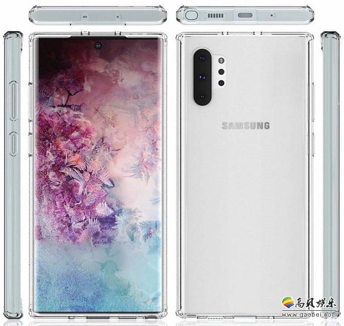 外媒曝光Galaxy Note 10系列渲染图：整体屏占比非常不错，据说超过93%