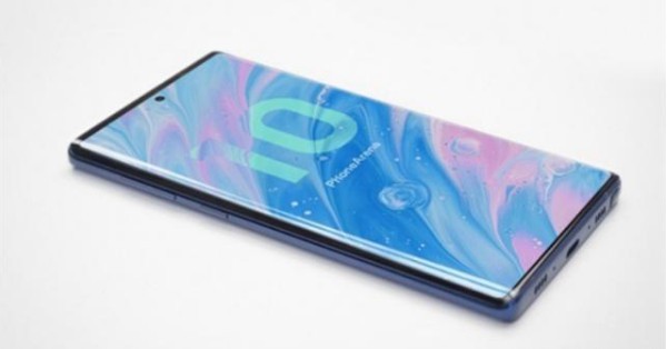 知名爆料网站曝光三星Note 10＋定妆渲染图：屏占比出色！采用挖孔设计