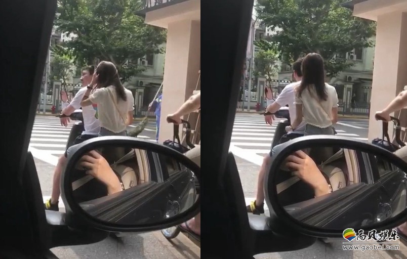 网友开车等红灯时发现王思聪在自己旁边：骑电动车后座载着一位白衣美女