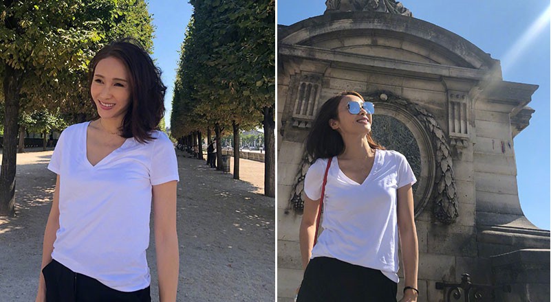 香港艺人黎姿晒出一组携女儿出游照片：照片中黎姿笑容明媚，颜值在线