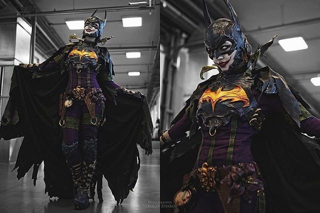 白俄罗斯美女COSER作品：DC漫画性转狂笑之蝠！老爷理智和小丑疯狂体