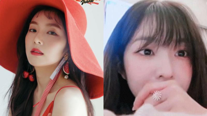 Red Velvet队长Irene：刚换了新发型剪了刘海的Irene再一次攻占热搜榜