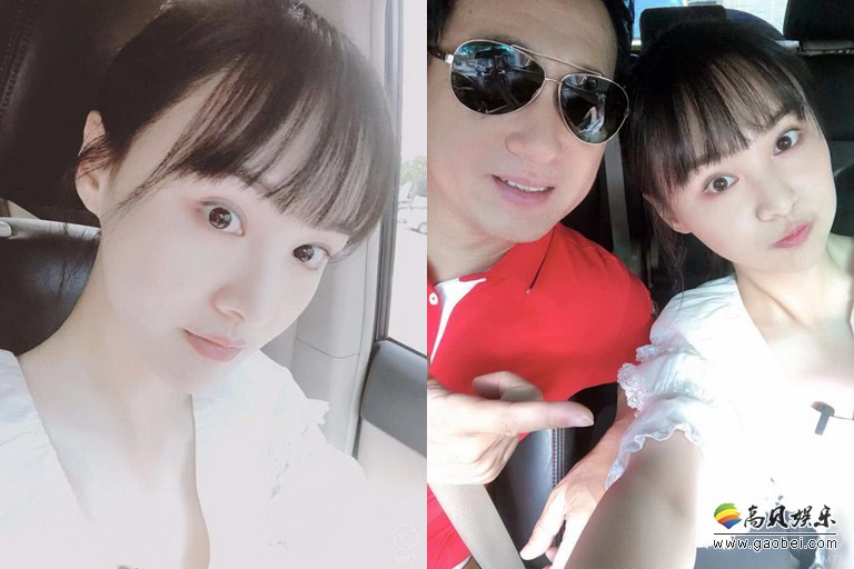 郑爽晒出和爸爸逛街自拍美照：身穿白色上衣，齐刘海素颜出镜清纯可爱