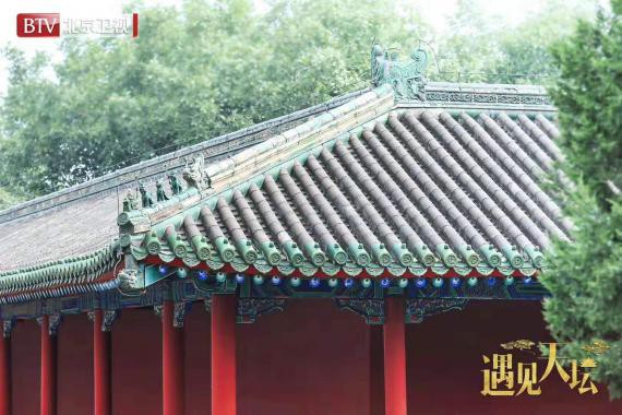 网友曝光天坛偶遇节目录制路透图：北京卫视《遇见天坛》节目录制现场