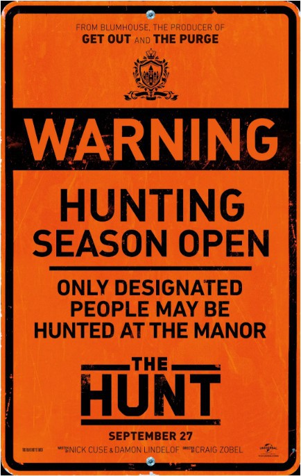环球影业取消惊悚片《追捕（The Hunt）》上映计划：尚未决定何时上映