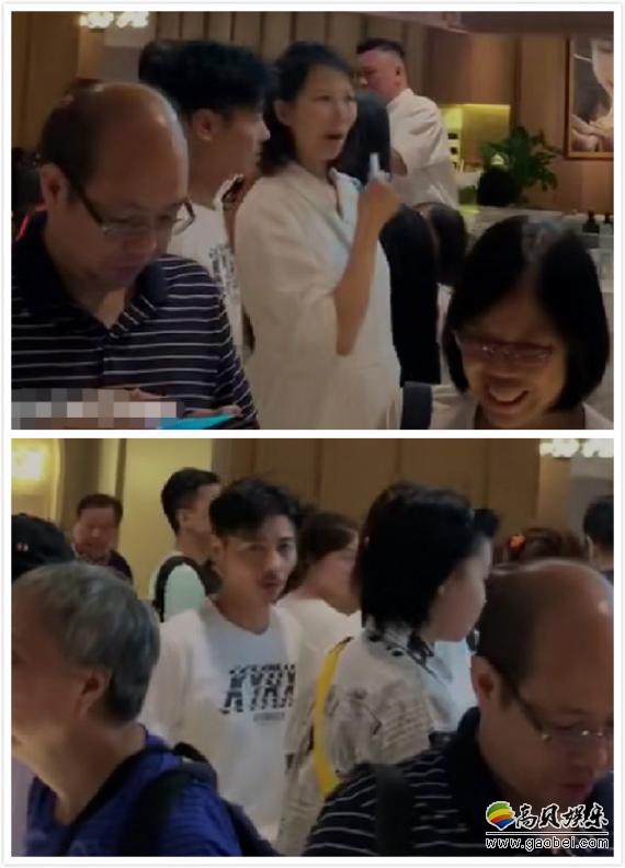 网友晒出视频称在某服装商场偶遇蔡少芬、张晋夫妇：张晋眼神相当的犀利