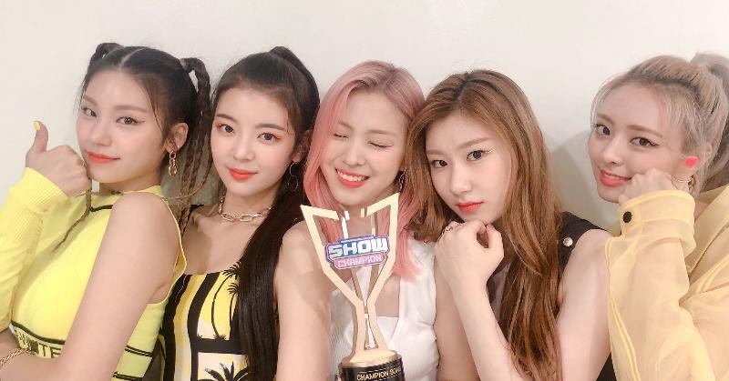 MBC Music播出的《Show CHAMpion》ITZY凭著ICY成为8月第四周冠军
