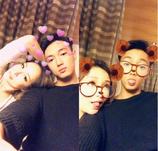 萧亚轩晒出与男友黄皓合照公布恋情！并配文：“爱就是需要我们在一起”