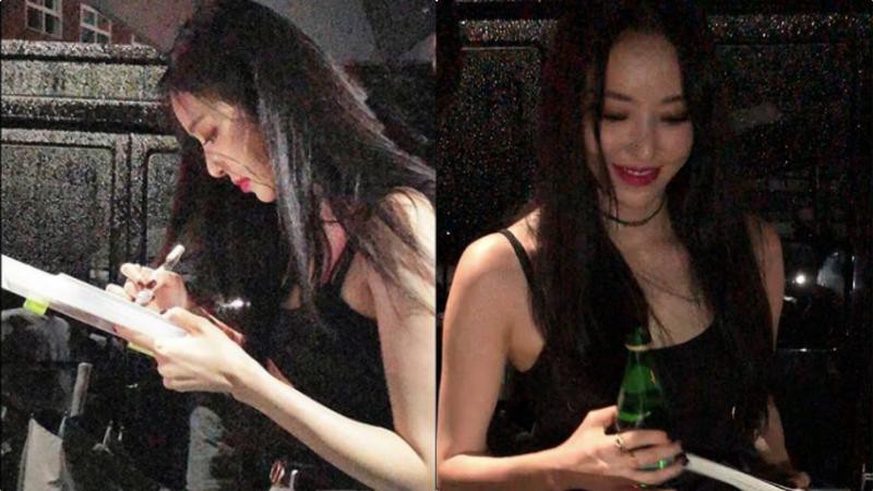 李多熙为等待已久的粉丝们送上签名！微笑著和粉丝聊天，感恩大家的等待