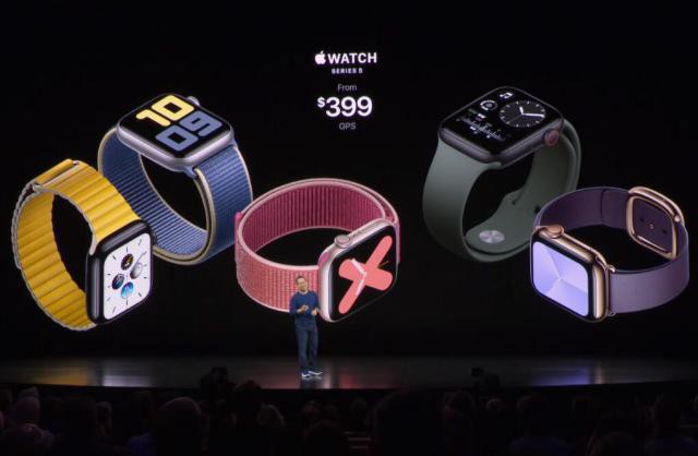 苹果发布会推出新一代苹果手表Apple Watch 5系列！提供了更专业的功能