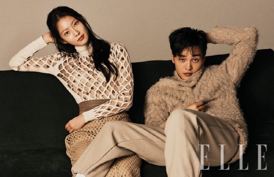 JTBC新剧《花党》的两名主演孔升妍，金珉载近日携手拍摄了一组杂志写真