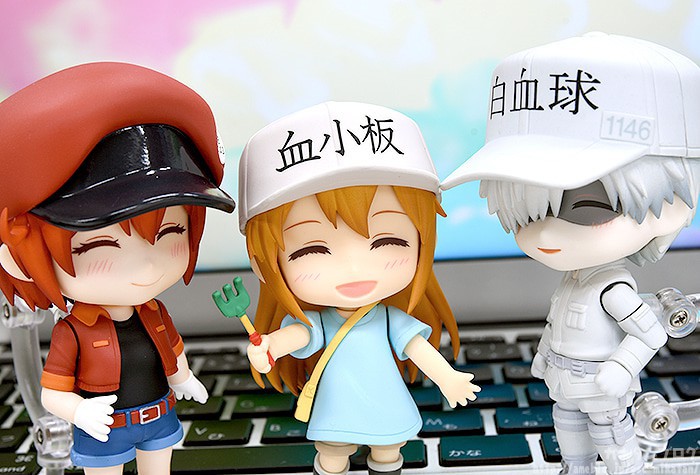 gsc即将推出《工作细胞》红血球粘土人玩偶,q版造型搭配丰富面部表情