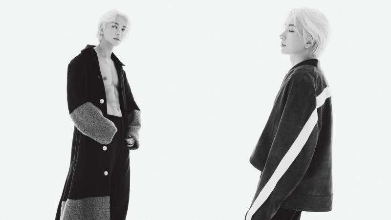 Super Junior利特为时尚杂志《1st Look》拍摄大片，半敞衬衣秀紧致腹肌