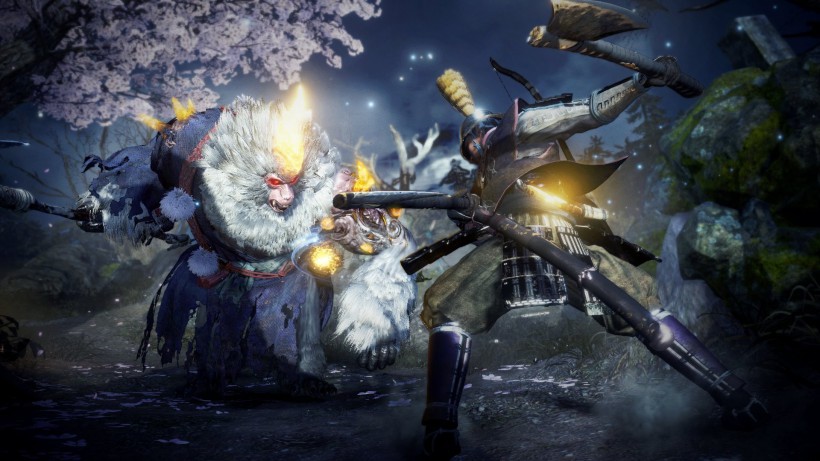 《仁王2》公布新妖怪“猿鬼”设定图、游戏截图！脑袋长着一只金黄色角
