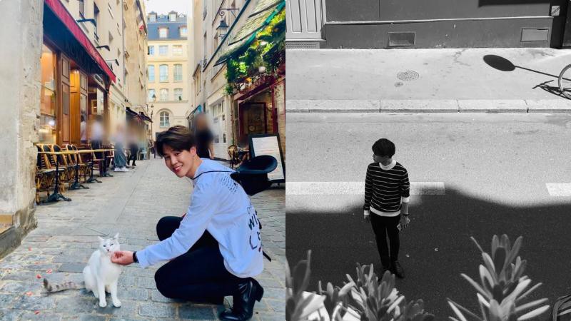 防弹少年团JIMIN法国旅行！世界一流人气K-POP成员，旅行照是怎样水准