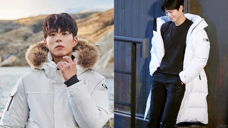 厂商最宠爱人气演员朴宝剑为E牌户外休闲服饰代言，拍摄系列商品写真照