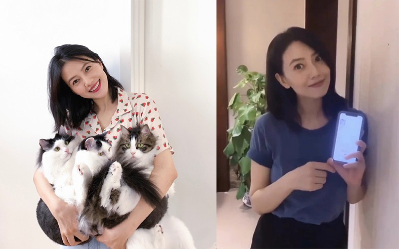 高圆圆分享近况，她身穿便服打扮休闲，腹部平坦，看来产后恢复得非常好