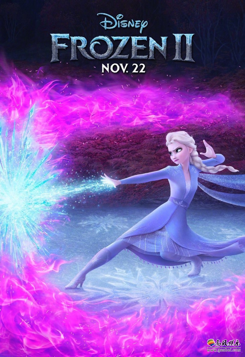 《冰雪奇缘2》发布了新的电视预告与一组新的角色海报，主角团集体亮相