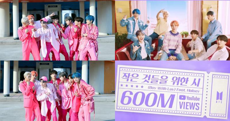 防弹少年团发行缔造好几个世界纪录的 "Boy with Luv" 再度跨过新里程碑