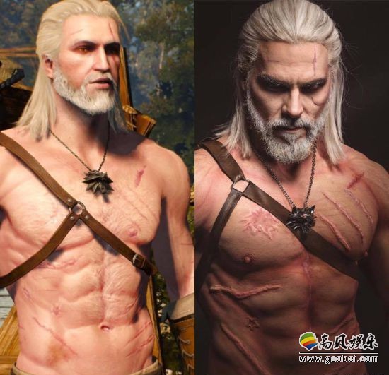 Maul《巫师3》Cosplay照，化身消防员、橄榄球运动员、摇滚明星和商人