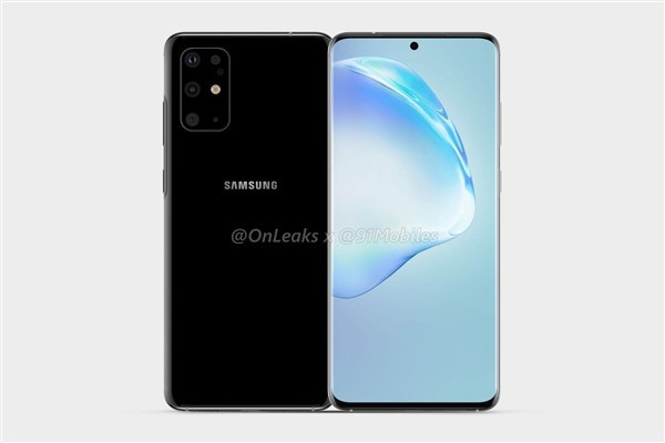 爆料大神onleaks公布了Galaxy S11渲染图！低曲率Infinity-O中央打孔屏