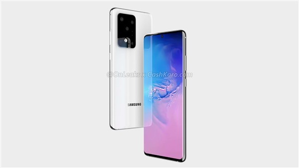 爆料大神曝出三星新旗舰Galaxy S11+渲染图！采用居中挖孔+曲面屏设计