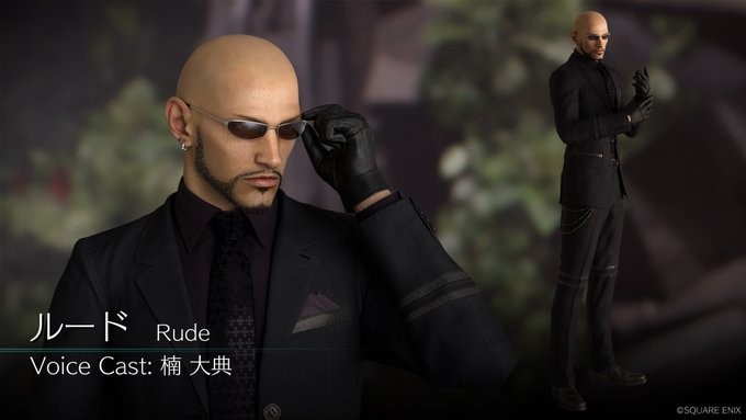 《最终幻想7：重制版》公开新角色介绍，本期人物为神罗特工鲁德(Rude)
