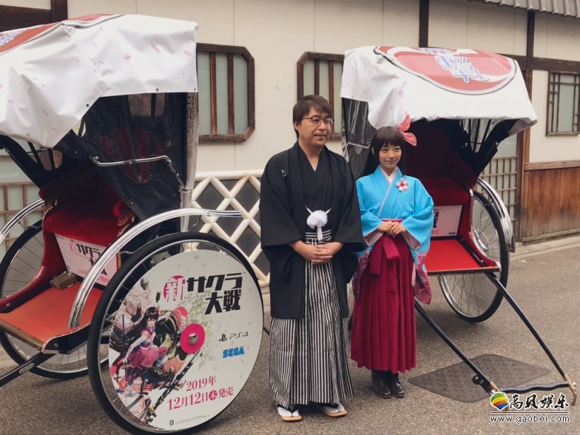 东京浅草街头推出《新樱花大战》主题痛车供游客乘坐！十分复古的人力车