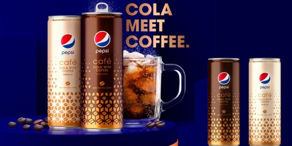 百事可乐推出咖啡可乐Pepsi Cafe！咖啡因含量几乎是普通百事可乐的两倍