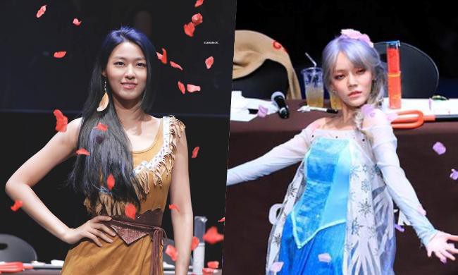 AOA举办粉丝见面会，成员分别打扮成了5个不同的Disney公主，真的超美