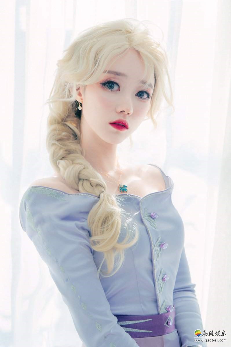 韩国正妹coser“SAIDA”COS《冰雪奇缘2》爱莎姐妹！各种细节非常完美