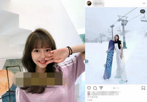 王思聪新女友个人近日在社交平台疑似曝光，曾晒出多张在日本滑雪的照片