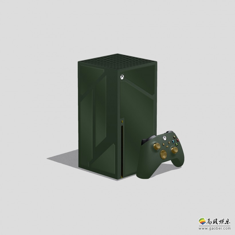 设计师推特放出了一款自己制作的Xbox 系列X的特制《光环：无限》外观