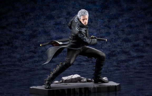 卡普空公布《鬼泣5》维吉尔手办新闻页面，制作非常精良，细节处理到位