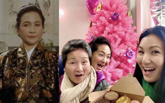 郑佩佩近照曝光在网络上引起热议，一家三口罕见同框，画面温馨惹人羡慕