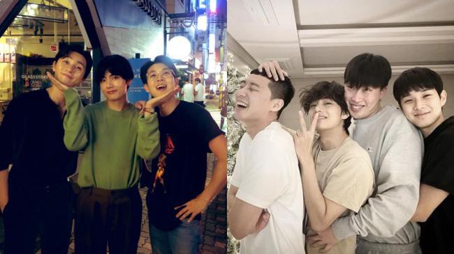 朴叙俊、防弹少年团V、崔宇植和PEAKBOY公开节日友情认证照！都是真爱