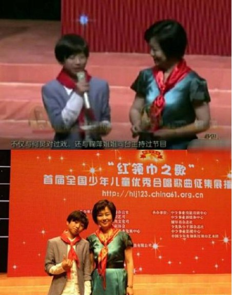 网友发现蔡徐坤13岁曾与央视主持人鞠萍姐姐同台主持，台风稳健毫不怯场