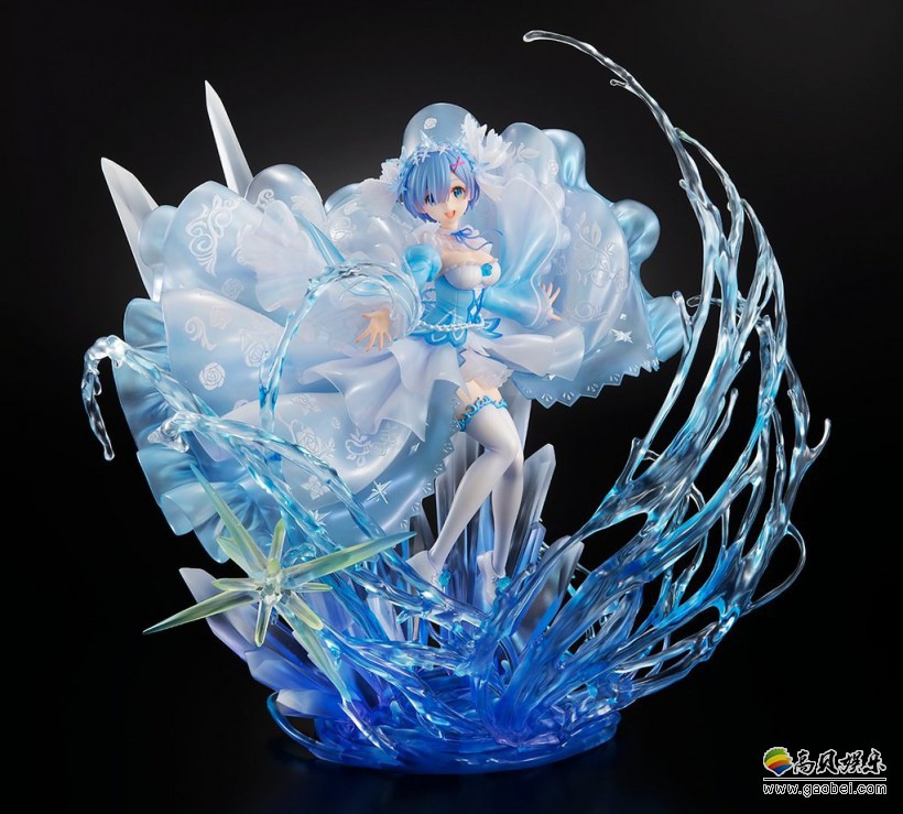 《从零开始的异世界生活》雷姆水晶礼服手办，雷姆身穿华丽水晶礼服登场