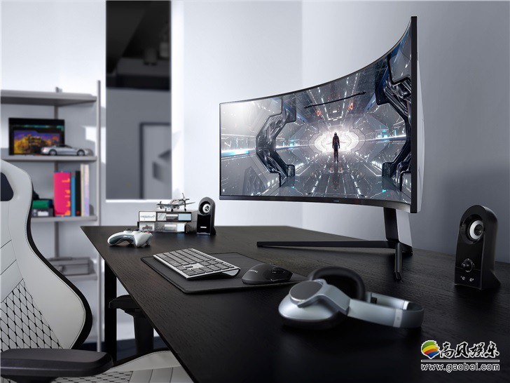 三星在CES 2020推出了全新曲面奥德赛游戏显示器，为游戏玩家重新设计