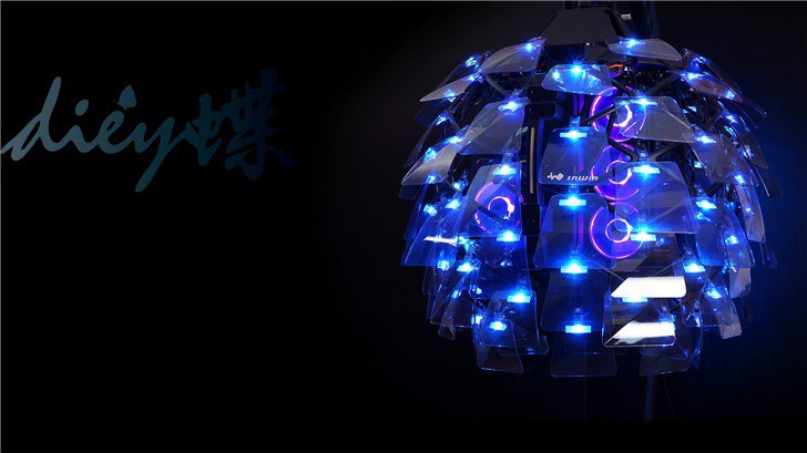 迎广在CES 2020推出Diey 10代签名版机箱，吊灯型设计，搭载80个玻璃片