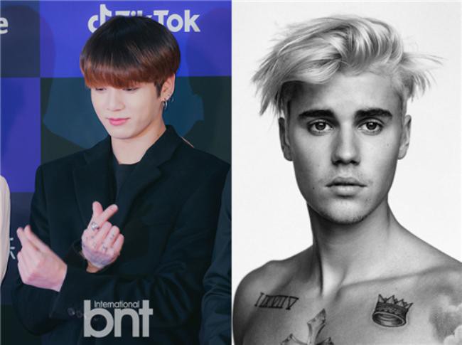 田柾国防弹少年团推特发布帖子，包含贾斯汀比伯新曲《Yummy》MV链接