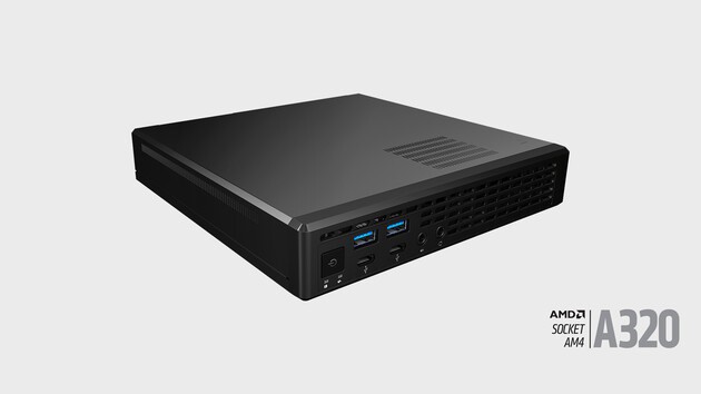 华擎CES 2020展示AMD版迷你主机Jupiter A320 mini-PC！机身接口丰富